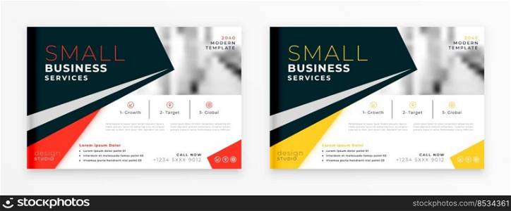 business brochure leaflet in professional style