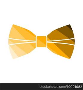 Business Butterfly Tie Icon. Flat Color Ladder Design. Vector Illustration.