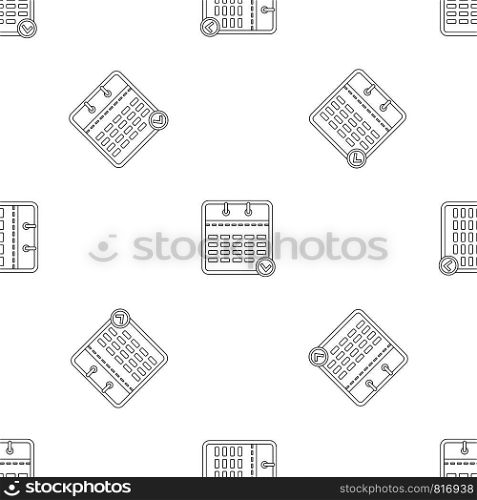 Business calendar pattern seamless vector repeat geometric for any web design. Business calendar pattern seamless vector