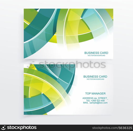 Business card abstract background. Vector illustration.