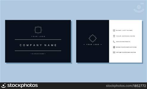 Business card. Contact Information. Vector illustration