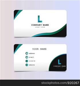 Business Card Design , style modern , illustration mockup template ,vector eps10