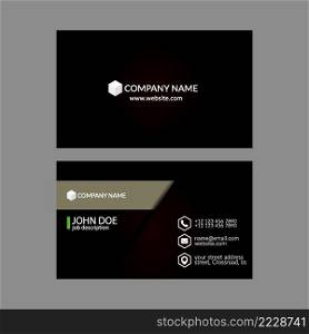 Business Card Design Template. 