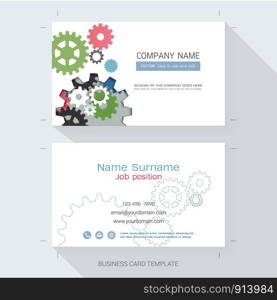 Business card design template