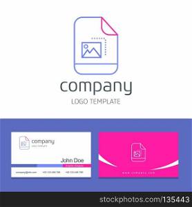 Business card design with arrows company logo vector. For web design and application interface, also useful for infographics. Vector illustration.