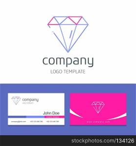 Business card design with  business logo design vector. For web design and application interface, also useful for infographics. Vector illustration.