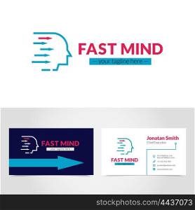 Business Card Logo Design Template Printable. Easy to create online and personalize business card logo design printable with your own tagline vector illustration