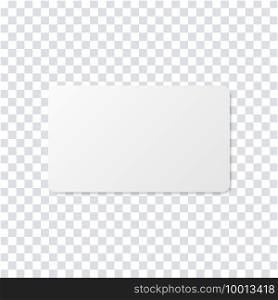 Business card realistic mockup. Blank realistic card template. Realistic business credit mockup. Stock vector. EPS 10 