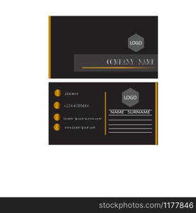 Business card template design simple very easy to use for company or business.