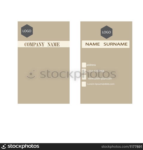 Business card template design simple very easy to use for company or business.