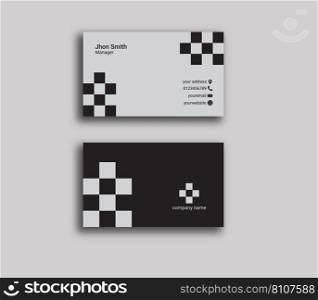 Business card template modern card Royalty Free Vector Image