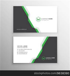 Business card template with abstract shapes Vector Image