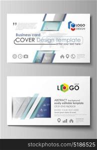 Business card templates. Easy editable layout, abstract vector design template. Chemistry pattern, connecting lines and dots, molecule structure, scientific medical DNA research.. Business card templates. Easy editable layout, abstract vector design template. Chemistry pattern, connecting lines and dots, molecule structure, scientific medical DNA research