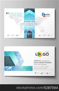 Business card templates. Easy editable layout, abstract vector design template. Chemistry pattern, connecting lines and dots, molecule structure, medical DNA research. Medicine concept.. Business card templates. Easy editable layout, abstract vector design template. Chemistry pattern, connecting lines and dots, molecule structure, medical DNA research. Medicine concept