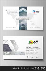 Business card templates. Easy editable layout, abstract vector design template. DNA and neurons molecule structure. Medicine, science, technology concept. Scalable graphic.. Business card templates. Easy editable layout, abstract vector design template. DNA and neurons molecule structure. Medicine, science, technology concept. Scalable graphic