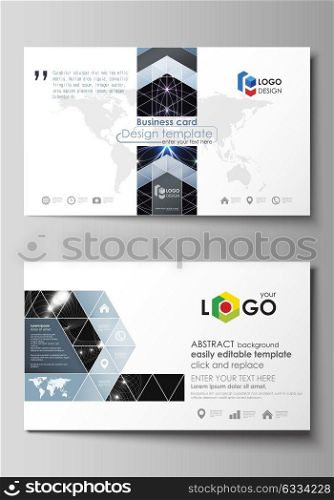 Business card templates. Easy editable layout, abstract vector design template. Sacred geometry, glowing geometrical ornament. Mystical background.. Business card templates. Easy editable layout, abstract vector design template Sacred geometry, glowing geometrical ornament. Mystical background