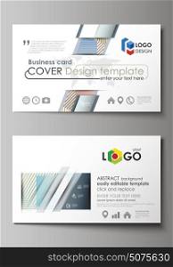 Business card templates. Easy editable layout, abstract vector template. Minimalistic design with lines, geometric shapes forming beautiful background.. Business card templates. Easy editable layout, abstract vector design template. Minimalistic design with lines, geometric shapes forming beautiful background.