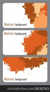 Business card templates with abstract background. EPS 10.