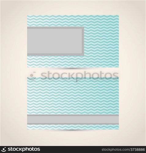 Business card with abstract background. Vector illustration. &#xA;