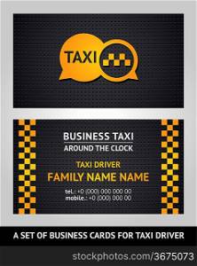 Business cards - taxi