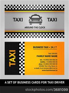 Business cards taxi