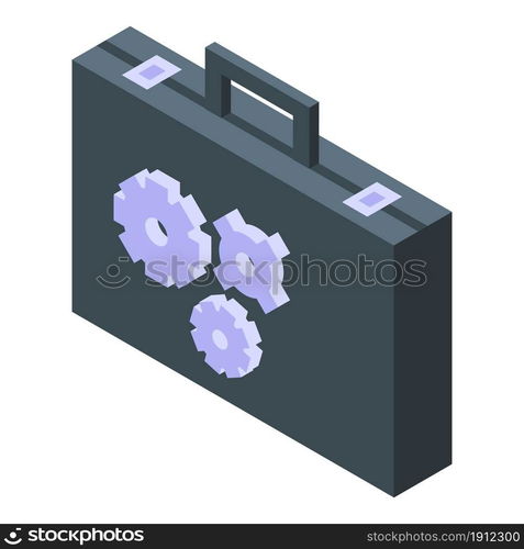 Business case icon isometric vector. Suitcase office. Briefcase bag. Business case icon isometric vector. Suitcase office