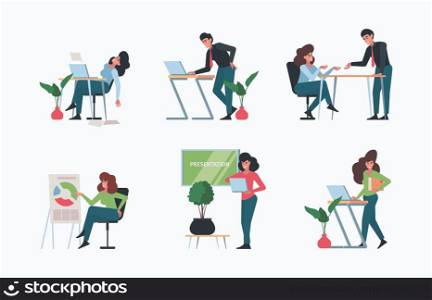 Business characters. Office managers sitting business dialogues collaboration persons conferences and brainstorming speaking activity people vector concept. Illustration of office business characte. Business characters. Office managers sitting talking business dialogues collaboration persons conferences and brainstorming speaking activity people garish vector flat concept