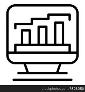 Business chart icon outline vector. Risk plan. Change strategy. Business chart icon outline vector. Risk plan