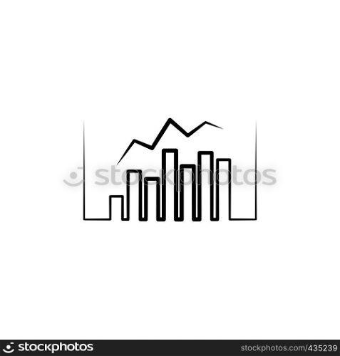 business chart logo statistic icon design
