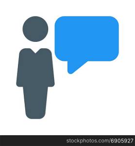 business chat, icon on isolated background
