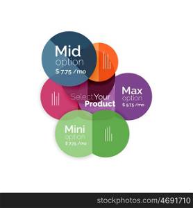 Business circle infographic banner template. Geometric template. Brochure - flyer, presentation or web design background