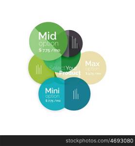 Business circle infographic banner template. Geometric template. Brochure - flyer, presentation or web design background