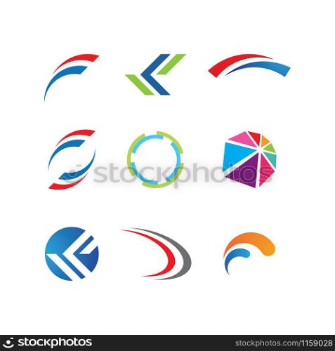 Business circle logo template vector