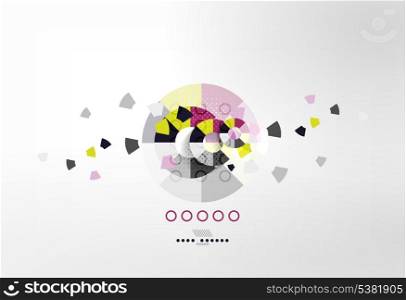 Business circles geometric shape abstract background