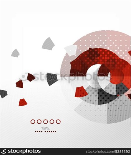 Business circles geometric shape abstract background