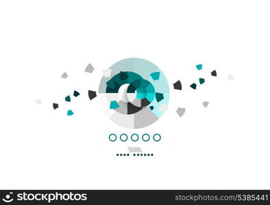 Business circles geometric shape abstract background