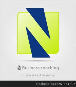 Business coaching business icon for creative design tasks. Business coaching business icon