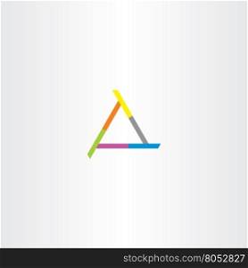 business company triangle abstract vector logo shape