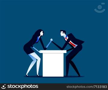 Business competition. Concept business vector illustration.