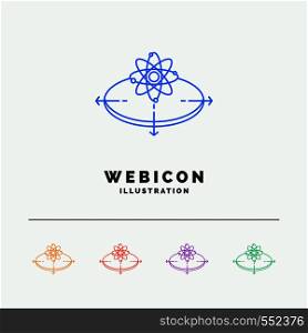 Business, concept, idea, innovation, light 5 Color Line Web Icon Template isolated on white. Vector illustration. Vector EPS10 Abstract Template background