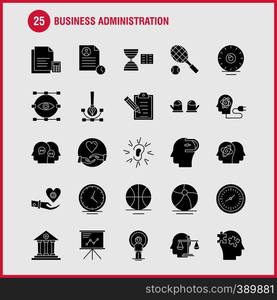 Business Concepts Solid Glyph Icons Set For Infographics, Mobile UX/UI Kit And Print Design. Include: Monitor, Document, Computer, Cloud, Globe, Internet, Global, Map Collection Modern Infographic Logo and Pictogram. - Vector