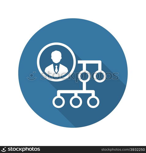 Business Connections Icon. Flat Design. Isolated Illustration.. Business Connections Icon. Flat Design.