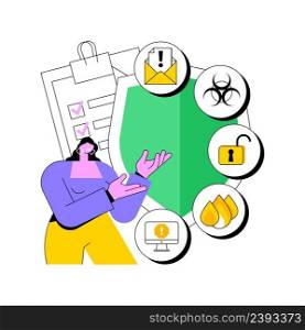 Business continuity and disaster recovery abstract concept vector illustration. Economic disaster recovery, business continuity planning, risk management, anti-crisis strategy abstract metaphor.. Business continuity and disaster recovery abstract concept vector illustration.