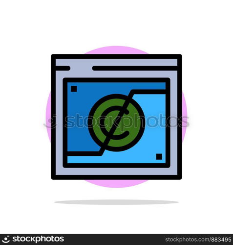 Business, Copyright, Digital, Domain, Law Abstract Circle Background Flat color Icon
