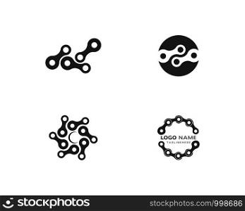 Business corporate abstract unity Chain logo design template