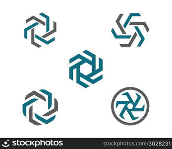 Business corporate abstract unity vector logo. Business corporate abstract unity vector logo design template