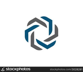 Business corporate abstract unity vector logo. Business corporate abstract unity vector logo design template