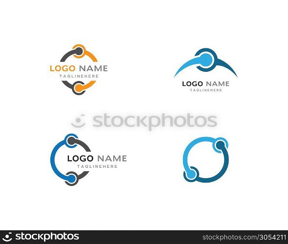 Business corporate abstract unity vector logo design