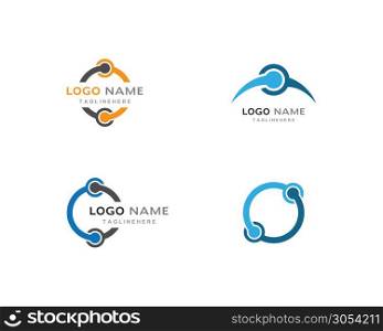 Business corporate abstract unity vector logo design