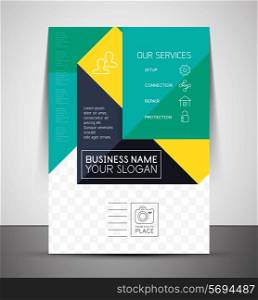Business corporate flyer template | Abstract background